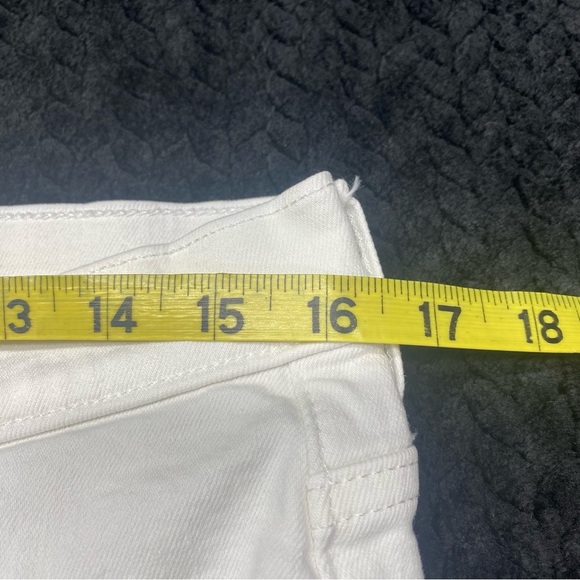 GAP White Kick Fit High Rise Jeans Raw Hem W 30/10L CASUAL SUMMER BEACH - Picture 8 of 11